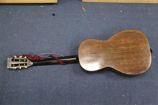 A C.F. Martin & Co of New York parlour guitar, size 2½, overall length 36.5in.
